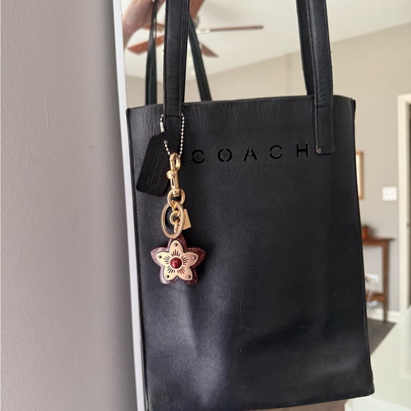 Coach Black Leather Tote Bag - Picture 2 of 10